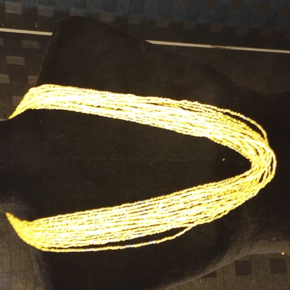 Jewelry Bocar Yellow beaded necklace